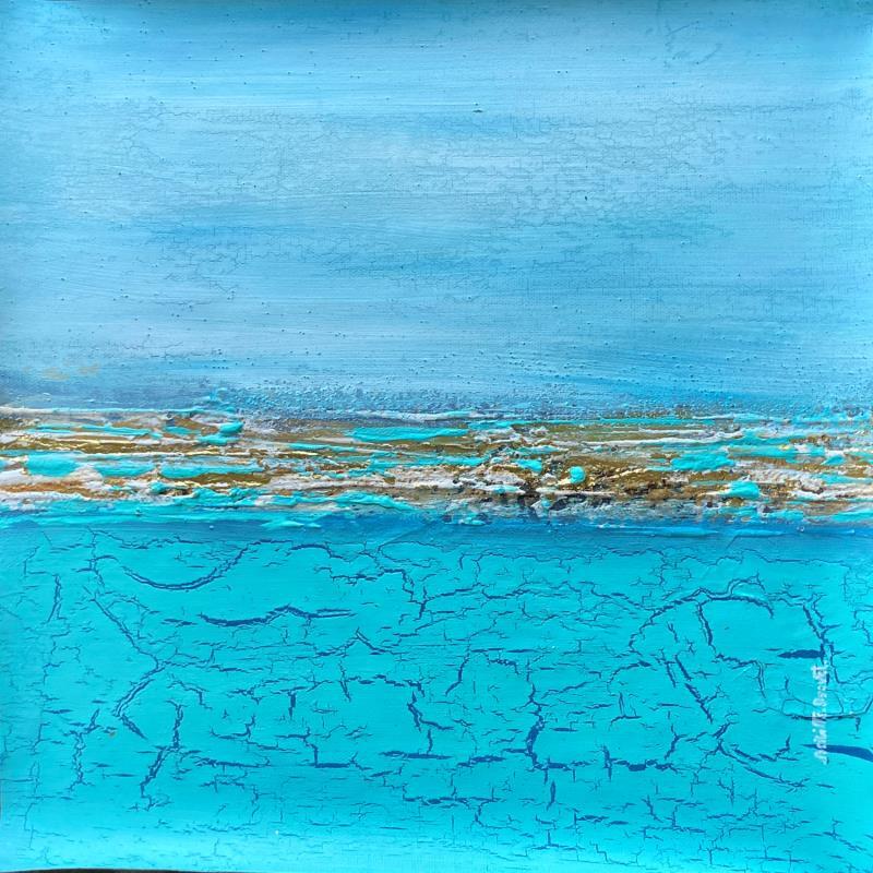 Peinture L'hymne à la vie par Dravet Brigitte | Tableau Abstrait Paysages Marine Minimaliste Acrylique