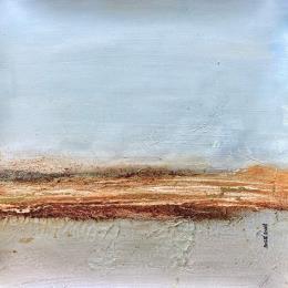 Peinture Walking on a dream par Dravet Brigitte | Tableau Abstrait Acrylique Minimaliste, Paysages