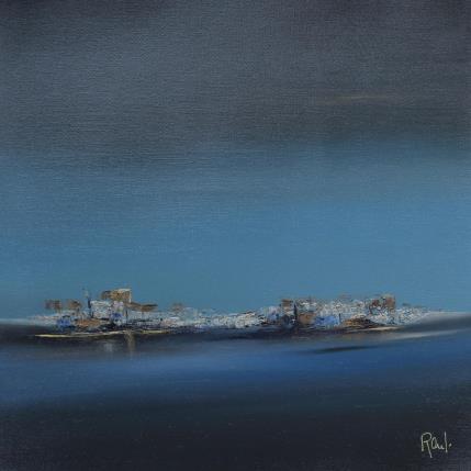 Painting Evasion marine 70 by Roussel Marie-Ange et Fanny | Painting Figurative Oil Marine, Minimalist