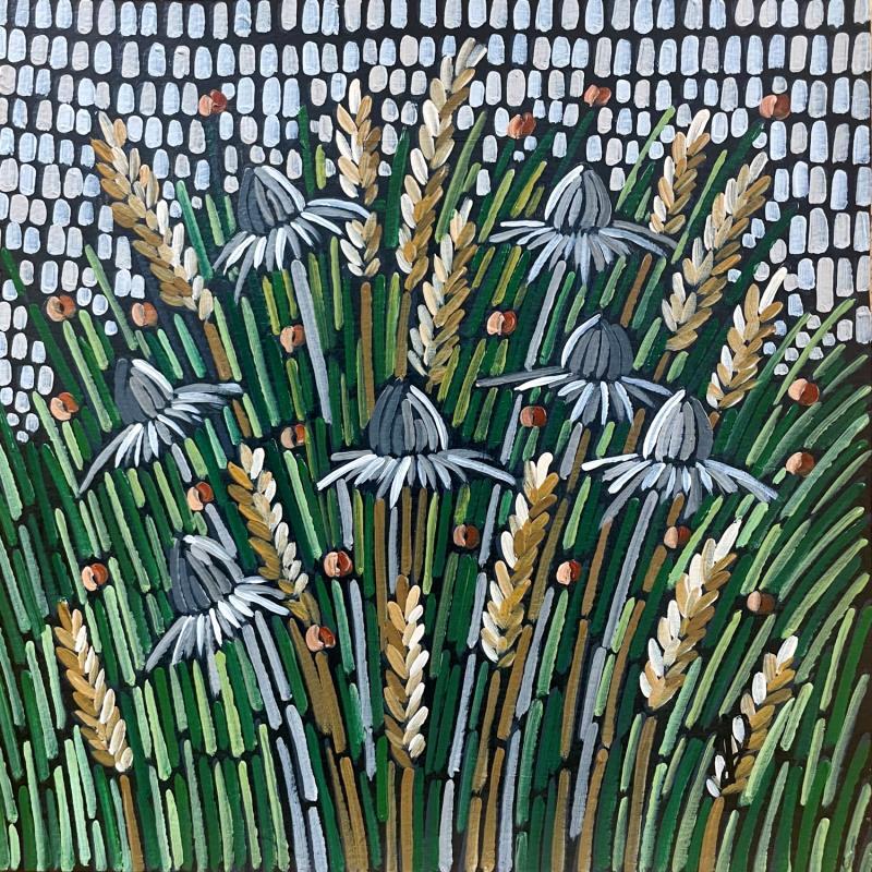 Gemälde Herbes d'automne von Dmitrieva Daria | Gemälde Impressionismus Natur Acryl