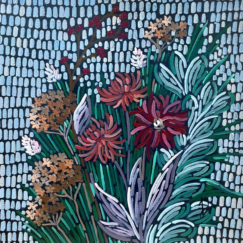 Painting autumn flowers by Dmitrieva Daria | Painting Impressionism Nature Acrylic