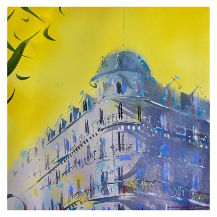 Painting Quand le vent murmure sur la comédie  by Bailly Kévin  | Painting Figurative Ink, Watercolor Architecture, Urban