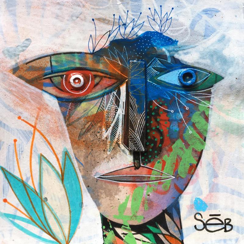 Painting Hoya by Seb | Painting Raw art Portrait Nature Acrylic