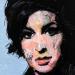 Peinture Amy Winehouse par G.C.Popartist | Tableau Pop-art Portraits Musique Icones Pop Acrylique Collage Encre Upcycling Papier