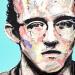Painting Keith Haring by G.C.Popartist | Painting Pop-art Portrait Pop icons Acrylic Gluing Posca Ink Upcycling Paper
