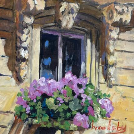 Painting Hortensia by Brooksby | Painting Figurative Oil Architecture, Nature, Pop icons