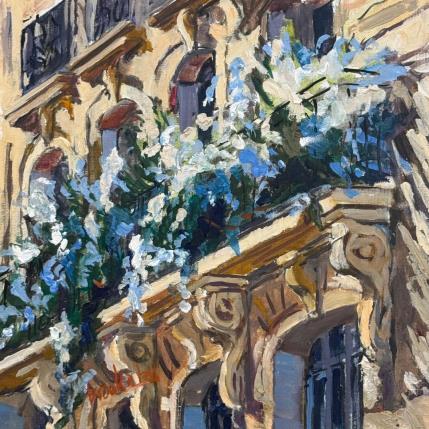 Painting Les Fleurs Blancs by Brooksby | Painting Impressionism Oil Nature