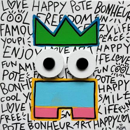Peinture COOL POTE par Mam | Tableau Pop-art Acrylique Icones Pop, Minimaliste, Portraits