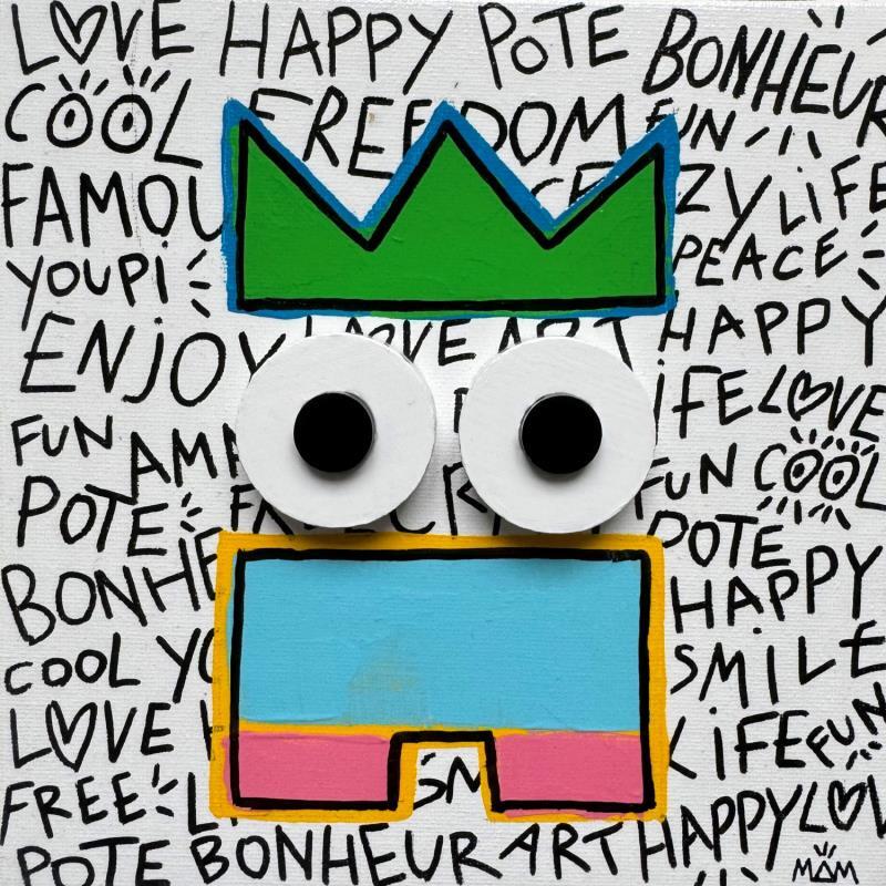 Peinture COOL POTE par Mam | Tableau Pop-art Portraits Icones Pop Minimaliste Acrylique