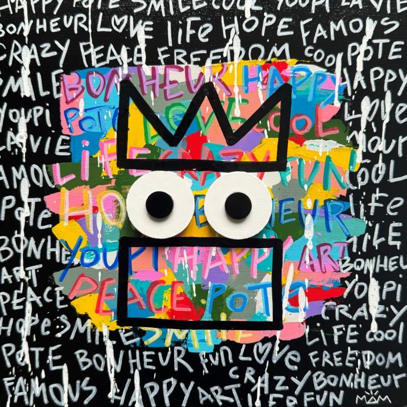 Peinture SMILE POTE par Mam | Tableau Pop-art Portraits Société Icones Pop Acrylique