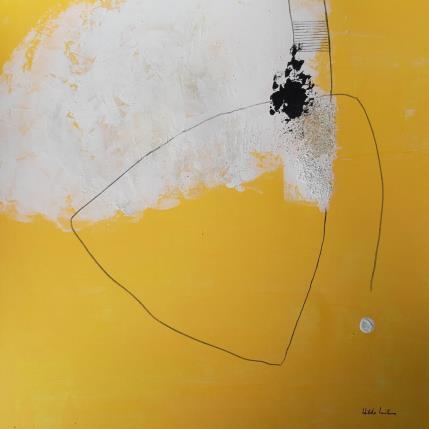 Peinture Abstract yellow  C 139 par Wilms Hilde | Tableau