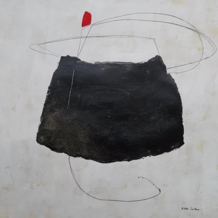 Peinture Abstract beige D 95 par Wilms Hilde | Tableau