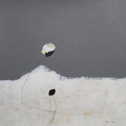 Peinture Abstract grey D 98 par Wilms Hilde | Tableau