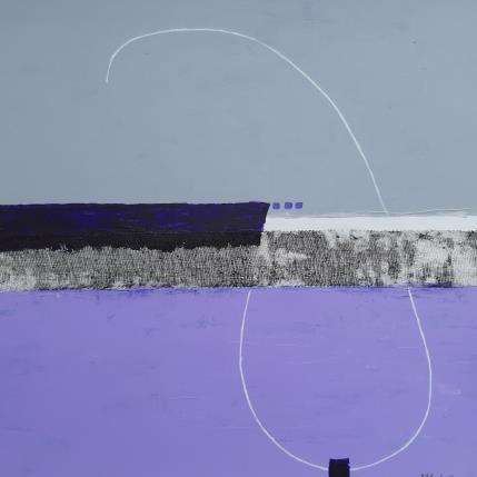 Peinture Abstract grey D 96 par Wilms Hilde | Tableau