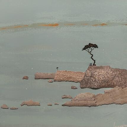 Peinture Calme plat par Lemonnier  | Tableau Matiérisme Acrylique, Zinc Paysages