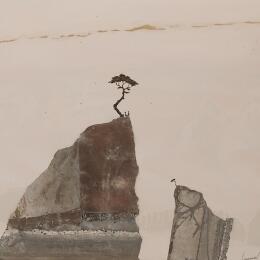 Peinture Sandstone par Lemonnier  | Tableau Matiérisme Acrylique, Zinc Paysages