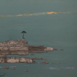 Pintura Côte à côte por Lemonnier  | Pintura Tema Acrílico, Zinc Paisajes