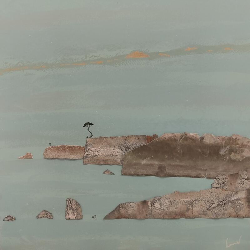 Painting Océan turquoise by Lemonnier  | Painting Subject matter Landscapes Acrylic Zinc