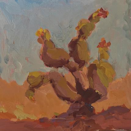 Painting Prickly Plant by Carrillo Cindy | Painting Figurative Oil Landscapes, Pop icons