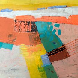 Peinture Moment heureux par Ottenjann Andrea | Tableau Abstrait Acrylique Paysages