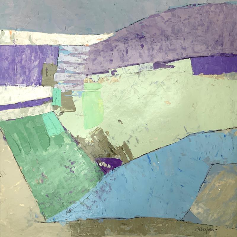 Gemälde Jour de fin von Ottenjann Andrea | Gemälde Abstrakt Landschaften Acryl