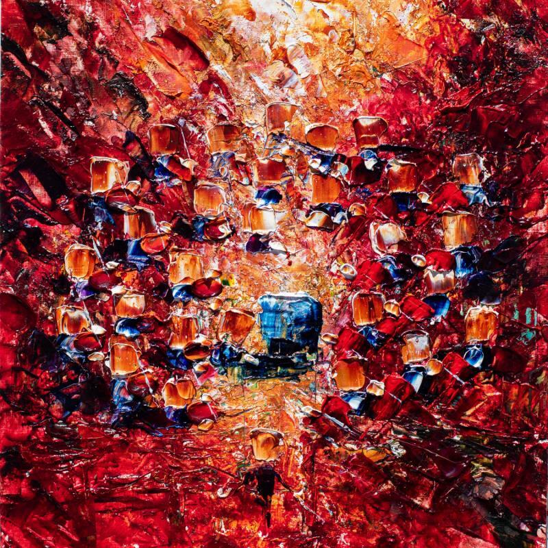 Painting Concert baroque rouge #3 by Reymond Pierre | Painting Figurative Music Oil