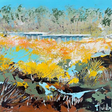 Painting Équilibre by Autelin Florence | Painting Figurative Acrylic Architecture, Landscapes, Nature