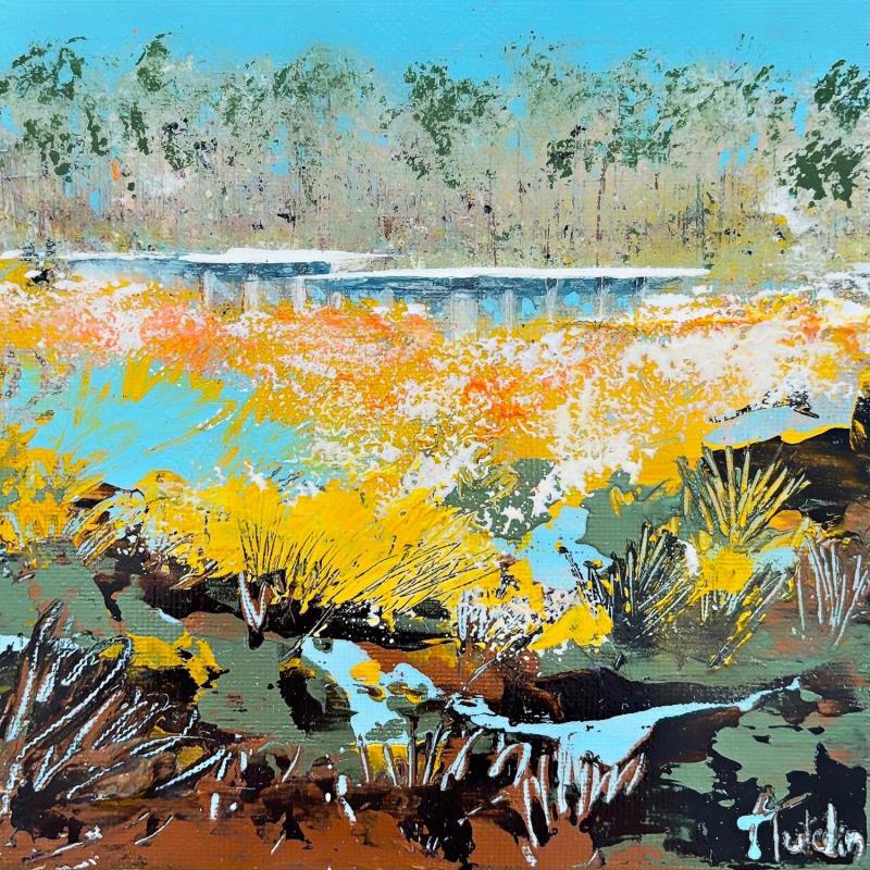 Painting Équilibre by Autelin Florence | Painting Figurative Landscapes Nature Architecture Acrylic