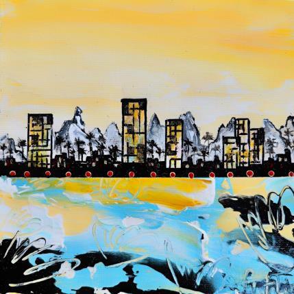 Painting Acapulco by Autelin Florence | Painting Figurative Acrylic Architecture, Landscapes, Urban