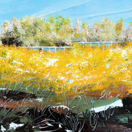 Painting Soleil by Autelin Florence | Painting Figurative Acrylic Architecture, Landscapes, Nature, Pop icons