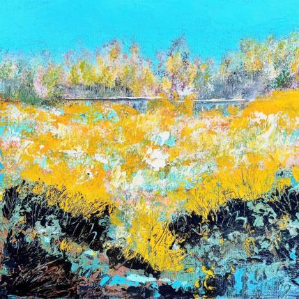 Painting Les fleurs sauvages by Autelin Florence | Painting Figurative Acrylic Architecture, Landscapes, Nature