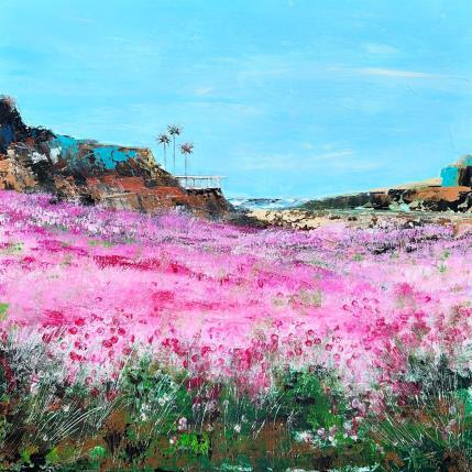 Painting Sofia Coast by Autelin Florence | Painting Figurative Acrylic Architecture, Landscapes, Nature