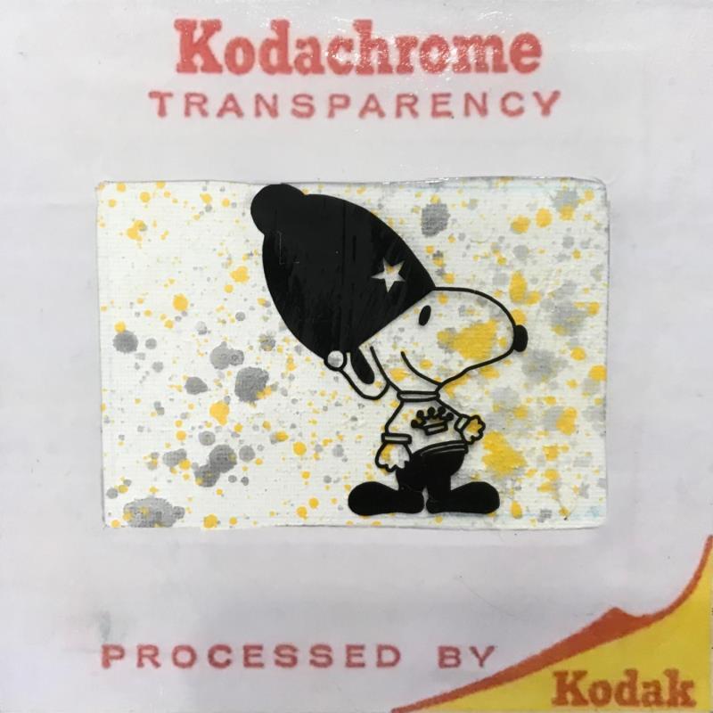 Painting London party diapo by Kikayou | Painting Pop-art Pop icons Graffiti Acrylic Gluing