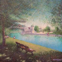 Peinture Lille en poésie par Dessapt Alan | Tableau Figuratif Acrylique, Huile Urbain