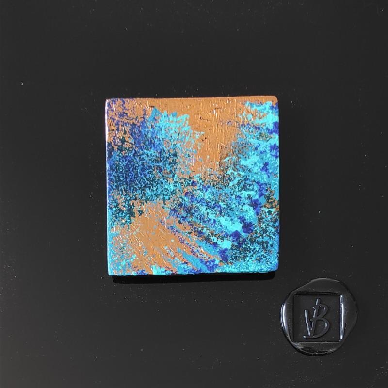 Painting Canberra  by Bauquel Véronique | Painting Abstract Minimalist Wood Metal Acrylic Gluing Resin