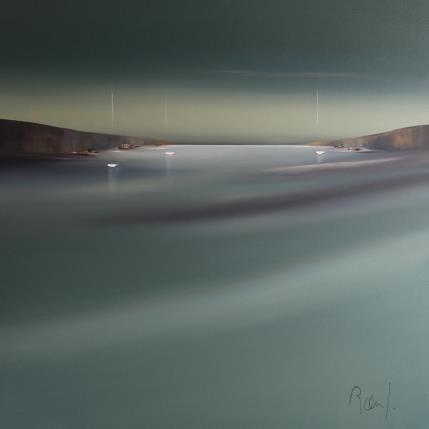 Peinture Ambiance marine 72 par Roussel Marie-Ange et Fanny | Tableau Figuratif Huile Marine, Minimaliste