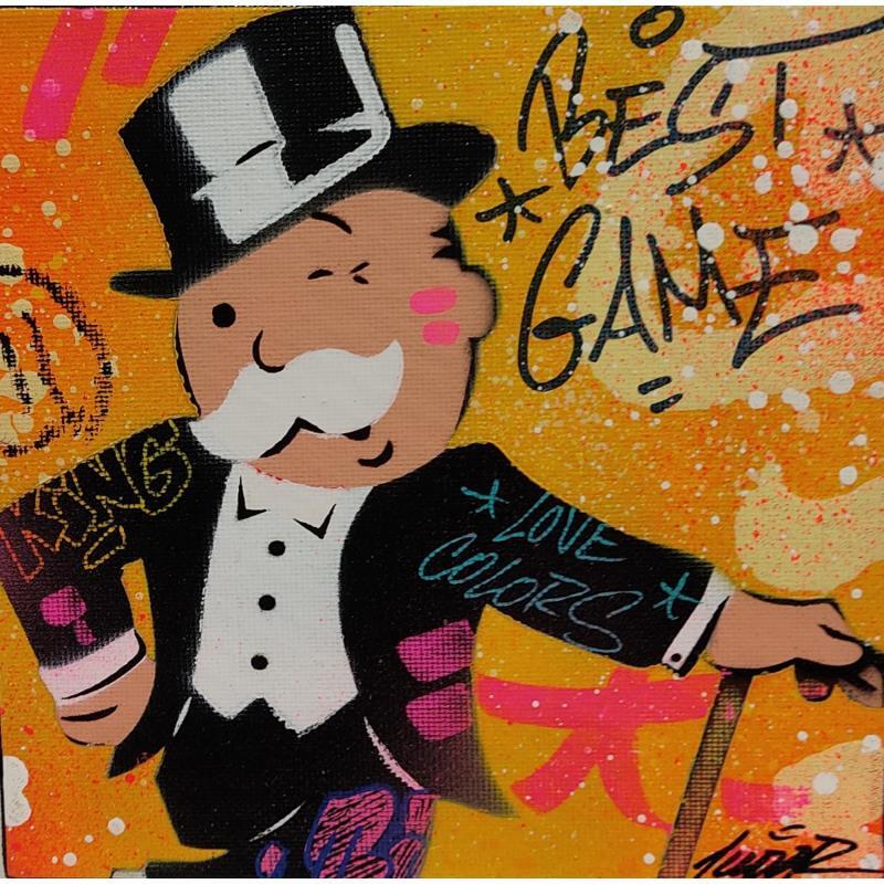 Painting Mr Monop by Lemoine Mael | Painting Pop-art Pop icons Graffiti Acrylic