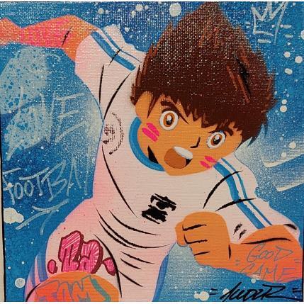 Peinture Captain Tsubasa par Lemoine Mael | Tableau Pop-art Acrylique, Graffiti Icones Pop