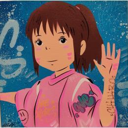 Peinture Chihiro par Lemoine Mael | Tableau Street Art Acrylique, Graffiti Icones Pop