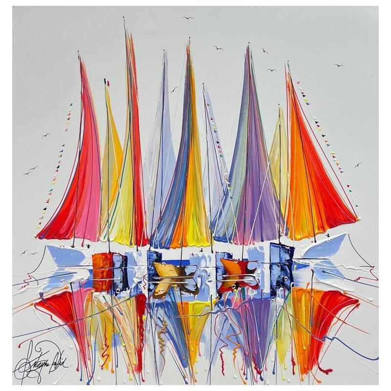 Peinture Couleurs en pleine mer par Fonteyne David | Tableau Figuratif Acrylique