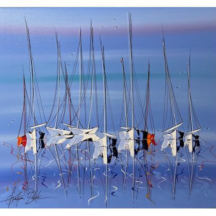 Painting Avec toi le ciel bleu by Fonteyne David | Painting Figurative Acrylic