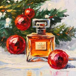 Peinture Winter Joy par Pigni Diana | Tableau Figuratif Huile Natures mortes, Scènes de vie, Société