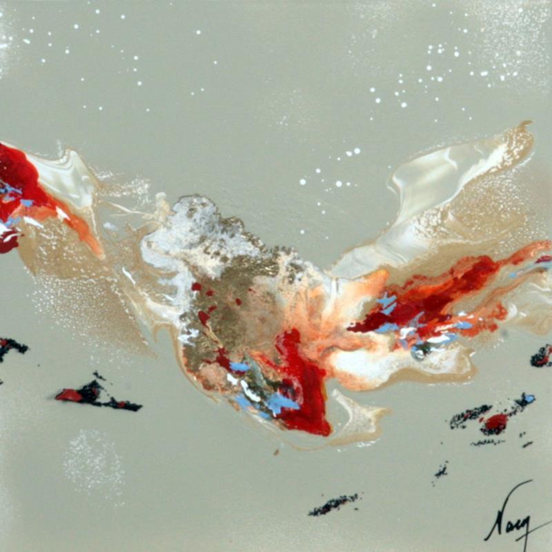 Painting C2218 by Naen | Painting Abstract Nature Acrylic Ink