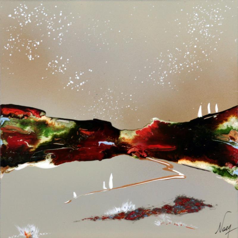 Painting C2409 by Naen | Painting Abstract Nature Acrylic Ink