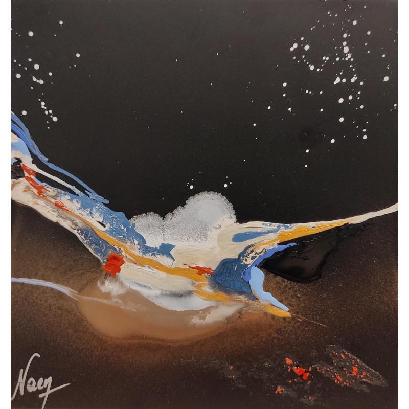 Pintura C2910 por Naen | Pintura Abstracto Minimalista Acrílico Ink