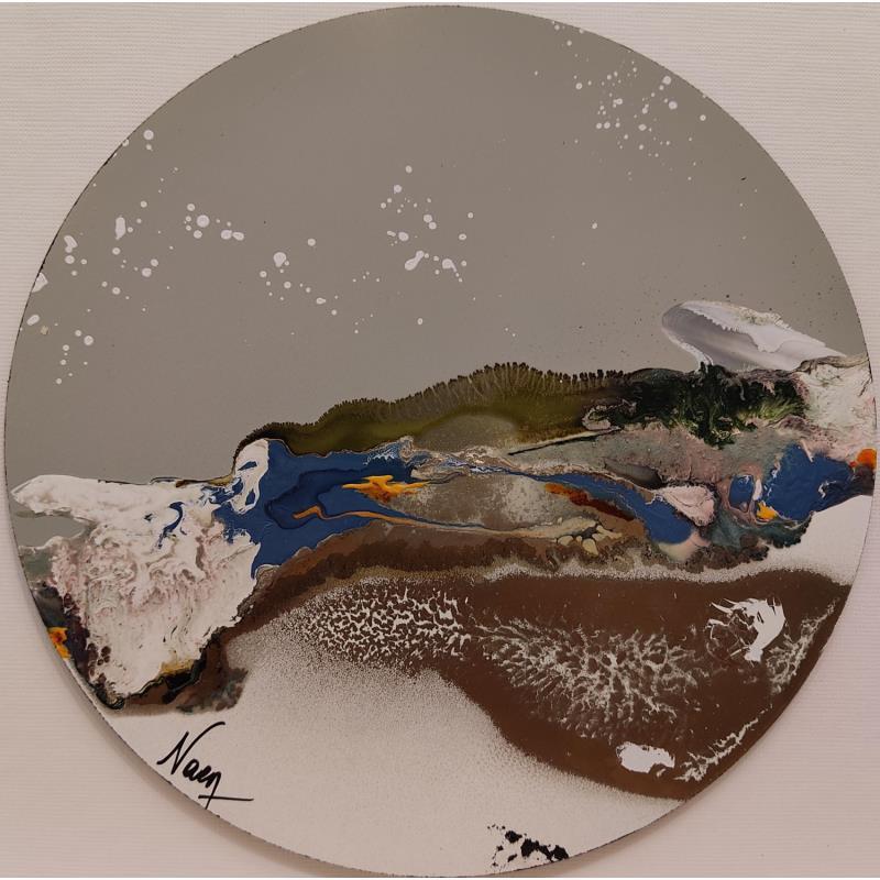 Peinture C2891 par Naen | Tableau Abstrait Minimaliste Acrylique Encre