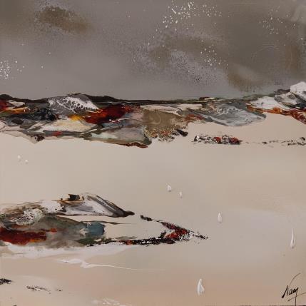 Pintura C2834 por Naen | Pintura Abstracto Acrílico, Ink Minimalista