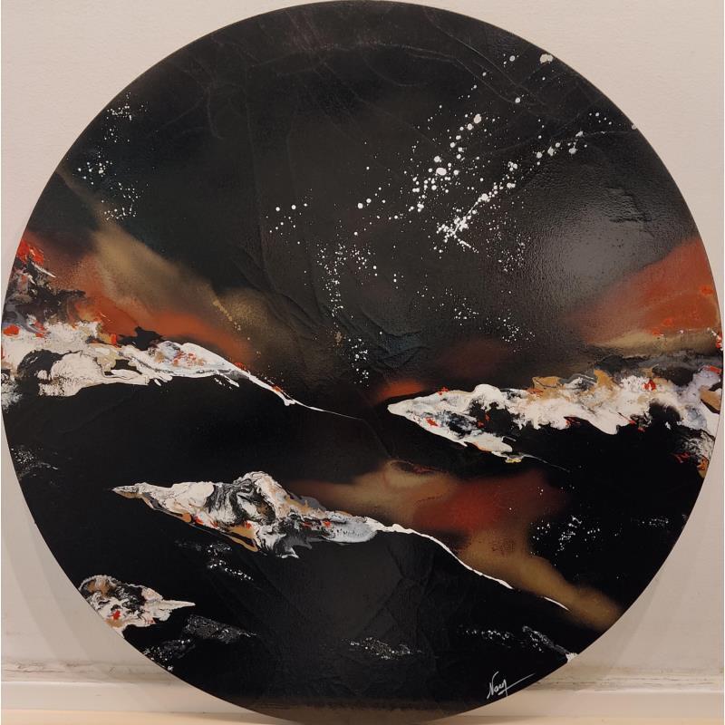 Pintura 862 por Naen | Pintura Abstracto Minimalista Acrílico Ink