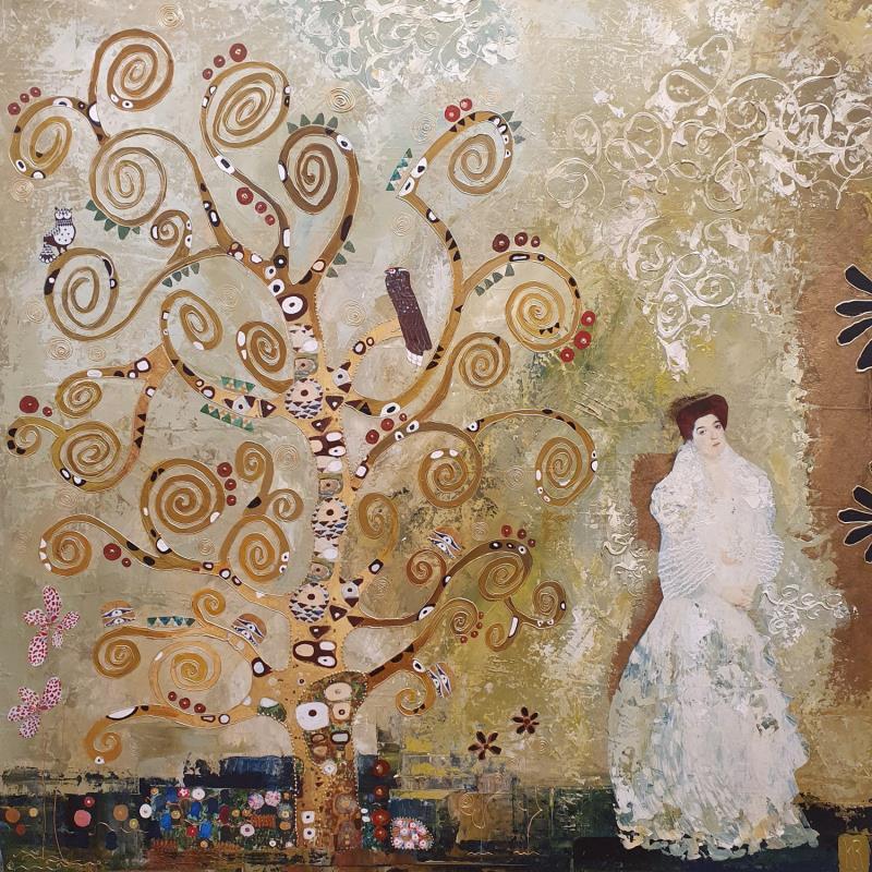 Peinture EDEN par Romanelli Karine | Tableau Figuratif Acrylique Collage