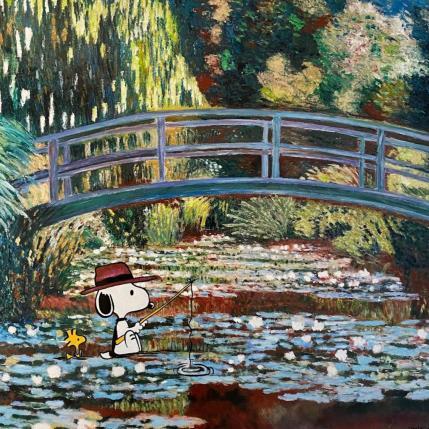 Peinture Un dimanche chez Monet par Marie G.  | Tableau Pop-art Acrylique Icones Pop